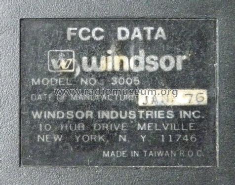 CB Transceiver 3005; Windsor Industries, (ID = 2050962) CB-Funk