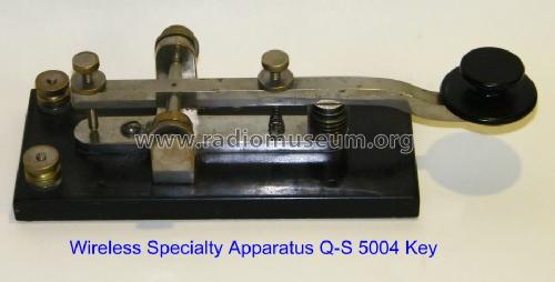 Auxiliary Hand Key Type Q-S 5004; Wireless Specialty (ID = 1012474) Morse+TTY