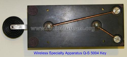 Auxiliary Hand Key Type Q-S 5004; Wireless Specialty (ID = 1012477) Morse+TTY