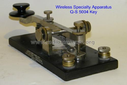 Auxiliary Hand Key Type Q-S 5004; Wireless Specialty (ID = 1012479) Morse+TTY