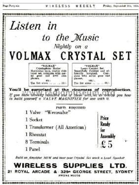 Volmax Loose Coupler Set ; Wireless Supplies (ID = 2216101) Radio