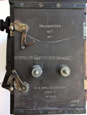 Transmitter W/T No 1; Wireless Telegraphy (ID = 2434442) Commercial Tr