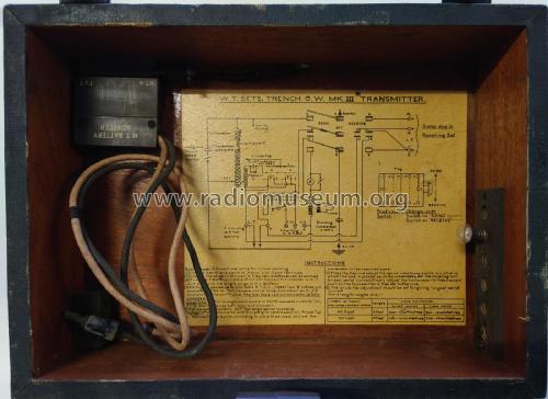 W.T. Sets, Field C.W. Mk III Transmitter; Wireless Telegraphy (ID = 2820593) Mil Tr