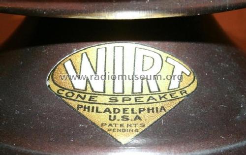 Wirt Cone Speaker ; Wirt; Philadelphia, (ID = 779970) Altavoz-Au
