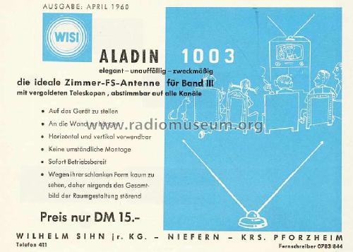 Aladin 1003; Wisi Wilh. Sihn; (ID = 1575324) Antenna