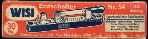 Erdschalter 54; Wisi Wilh. Sihn; (ID = 1878611) Radio part