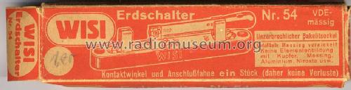 Erdschalter 54; Wisi Wilh. Sihn; (ID = 199895) Radio part