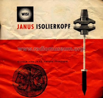 Janus Isolierkopf für Antennenkabel NA31, NA40, NA42; Wisi Wilh. Sihn; (ID = 2553624) Misc