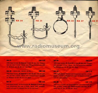 Janus Isolierkopf für Antennenkabel NA31, NA40, NA42; Wisi Wilh. Sihn; (ID = 2553625) Misc