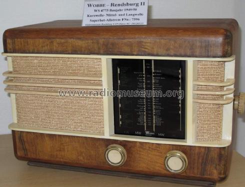 Rendsburg II WS4775; Wobbe-Radio; Winsen, (ID = 1533562) Radio