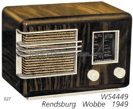 Rendsburg I WS4449; Wobbe-Radio; Winsen, (ID = 2565) Radio