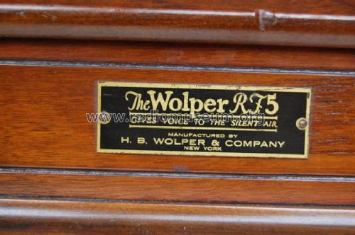 The Wolper RF5; Wolper, H. B. & Co.; (ID = 1197758) Radio