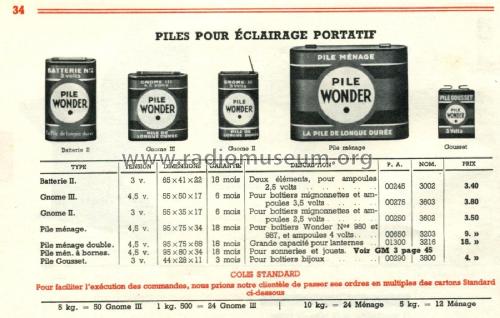 Batterie II ; Wonder Piles PW, (ID = 2088384) Strom-V