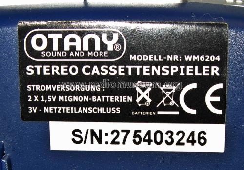 OTANY Stereo Cassettenspieler WM6204; Woolworth GmbH, Unna (ID = 2452160) R-Player