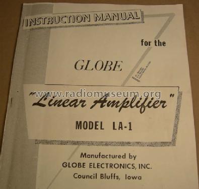 Globe Linear LA-1; World Radio (ID = 1072822) RF-Ampl.