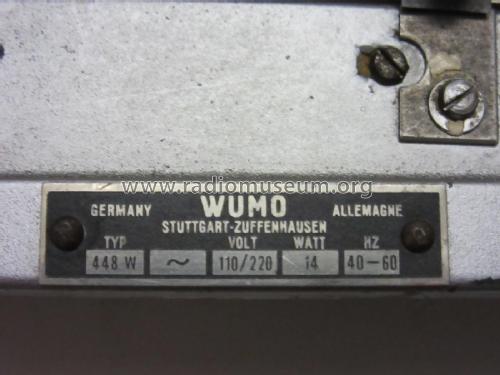 Phono-Chassis 448, 448W; Wumo Apparatebau (ID = 2712234) Enrég.-R