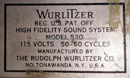 Jukebox 2104 ; Wurlitzer Co., The (ID = 2813392) Ton-Bild