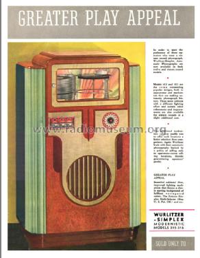 Jukebox 316DC Ch= 751; Wurlitzer Co., The (ID = 1396975) Enrég.-R