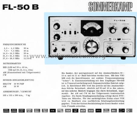 FL-50B; Yaesu-Musen Co. Ltd. (ID = 744483) Amateur-T