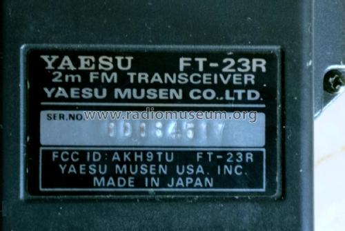 FT-23R; Yaesu-Musen Co. Ltd. (ID = 2566565) Amat TRX