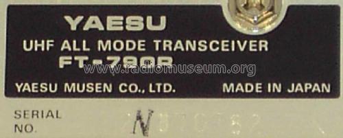 FT-790R; Yaesu-Musen Co. Ltd. (ID = 2441738) Amat TRX