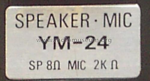 Speaker Microphone YM-24; Yaesu-Musen Co. Ltd. (ID = 2590319) Microphone/PU