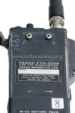 VHF FM Transceiver FTH-2008; Yaesu-Musen Co. Ltd. (ID = 2847956) Amat TRX