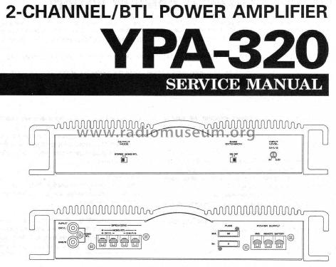 2-Channel/BTL Power Amplifier YPA-320; Yamaha Co.; (ID = 1130183) Ampl/Mixer