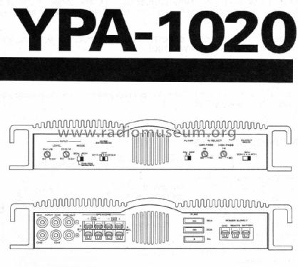 4/3/2 Channel Power Amplifier YPA-1020; Yamaha Co.; (ID = 1114099) Ampl/Mixer