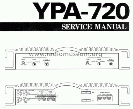4/3/2 Channel Power Amplifier YPA-720; Yamaha Co.; (ID = 1117537) Ampl/Mixer
