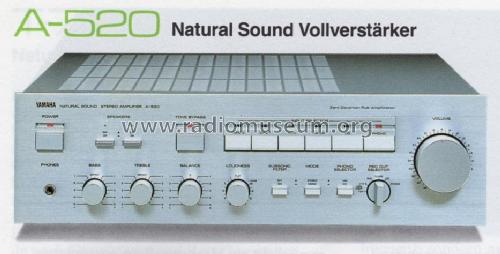 A-520; Yamaha Co.; (ID = 1011103) Ampl/Mixer