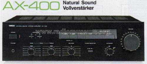 AX-400; Yamaha Co.; (ID = 1025779) Ampl/Mixer