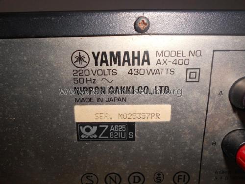 AX-400; Yamaha Co.; (ID = 2371051) Ampl/Mixer