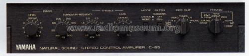 C-65; Yamaha Co.; (ID = 1014211) Ampl/Mixer