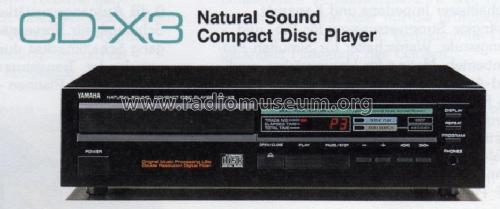 CD-X3; Yamaha Co.; (ID = 1016471) R-Player