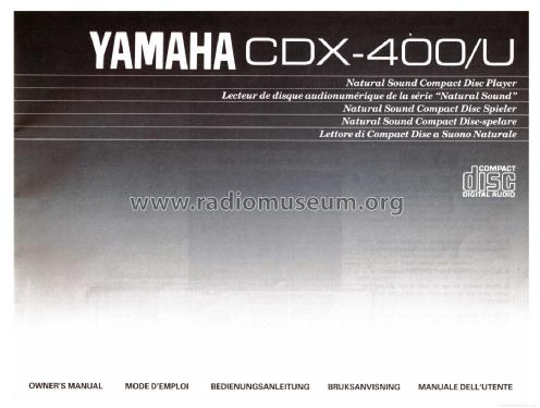 CDX-400; Yamaha Co.; (ID = 1899418) Ton-Bild