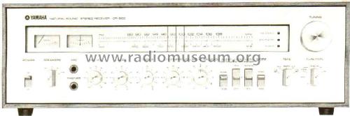 FM/AM Stereo Receiver with Dual Tuning Meters CR-800; Yamaha Co.; (ID = 1652330) Radio