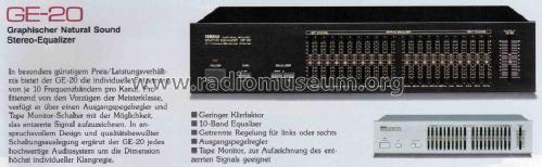 GE-20; Yamaha Co.; (ID = 1016457) Ampl/Mixer
