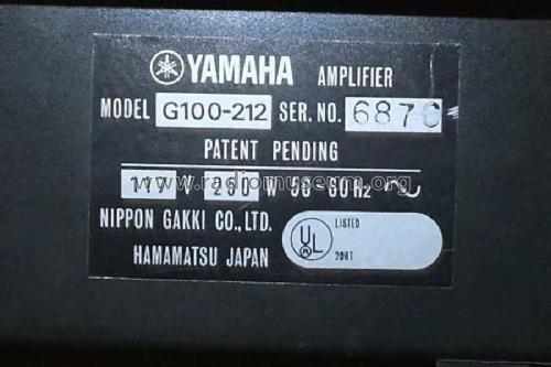 Gitarren Kombo G100-212; Yamaha Co.; (ID = 2434352) Ampl/Mixer