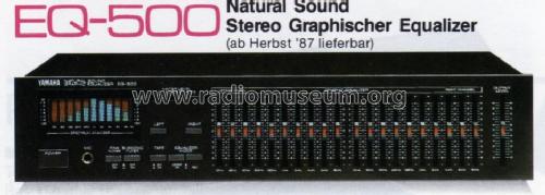 Graphischer Stereo Equalizer EQ-500; Yamaha Co.; (ID = 1025800) Misc