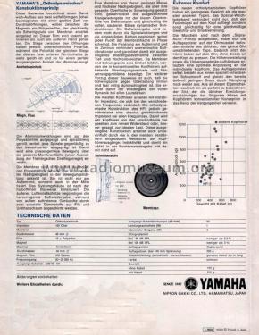 HP-3; Yamaha Co.; (ID = 1911659) Speaker-P