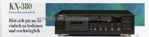 Natural Sound Stereo Cassette Deck KX-380; Yamaha Co.; (ID = 962425) R-Player