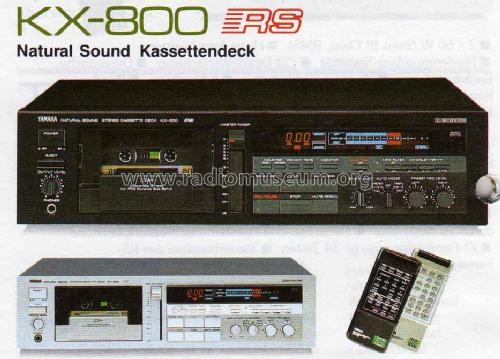 Natural Sound Stereo Cassette Deck KX-800; Yamaha Co.; (ID = 961595) R-Player