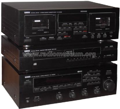 Natural Sound Stereo Double Cassette Deck KX-W492; Yamaha Co.; (ID = 433047) R-Player