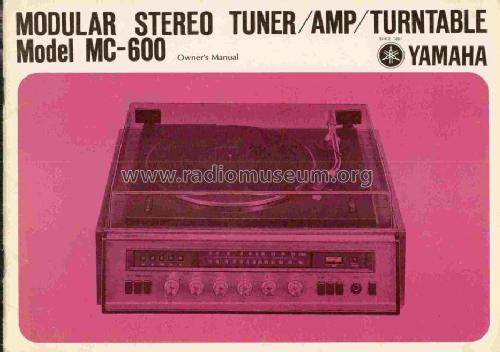 Modular Stereo System MC-600; Yamaha Co.; (ID = 680593) Radio