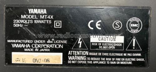 Multitrack Cassette Recorder MT4X; Yamaha Co.; (ID = 2447616) Reg-Riprod
