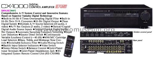 MX-1000; Yamaha Co.; (ID = 1900502) Ampl/Mixer