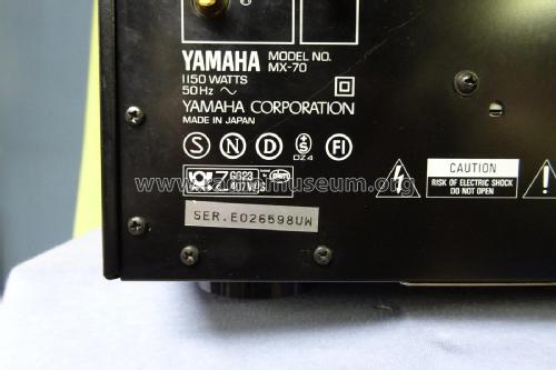 MX-70; Yamaha Co.; (ID = 2729825) Ampl/Mixer