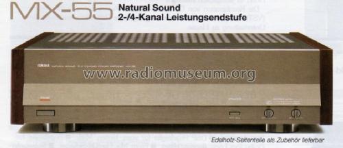 Natural Sound 2/4 Channel Power Amplifier MX-55; Yamaha Co.; (ID = 1045282) Ampl/Mixer
