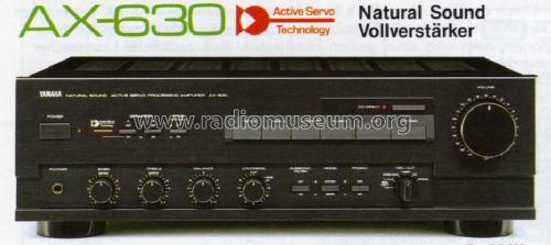 Natural Sound Active Stereo Prozessing Amplifier AX-630; Yamaha Co.; (ID = 1038076) Ampl/Mixer